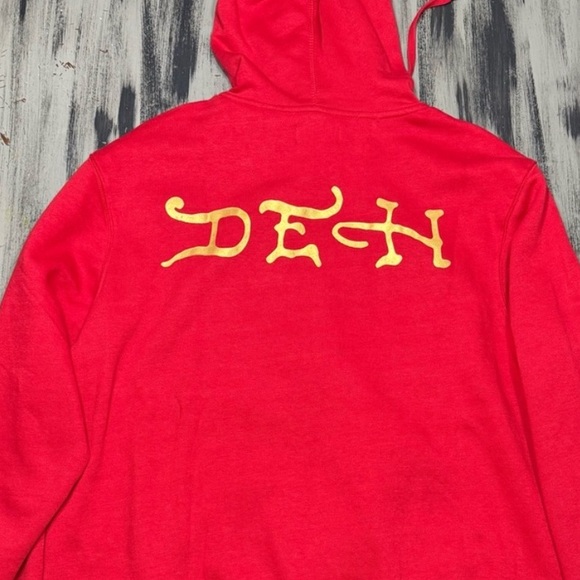 Ed Hardy Vibrant Red Full Zip Hoodie NWT - Picture 6 of 7